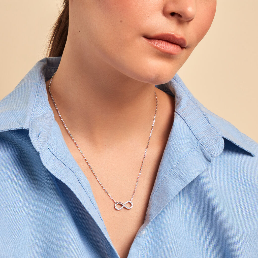 Collier Liviane Argent Blanc Oxyde De Zirconium - Nouveautés Femme | Histoire d’Or