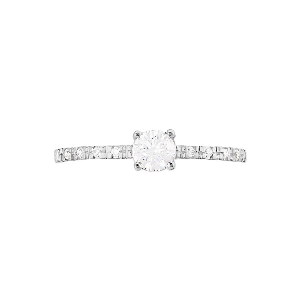 Bague Solitaire Servana Or Jaune Oxyde De Zirconium - Bagues solitaires Femme | Histoire d’Or