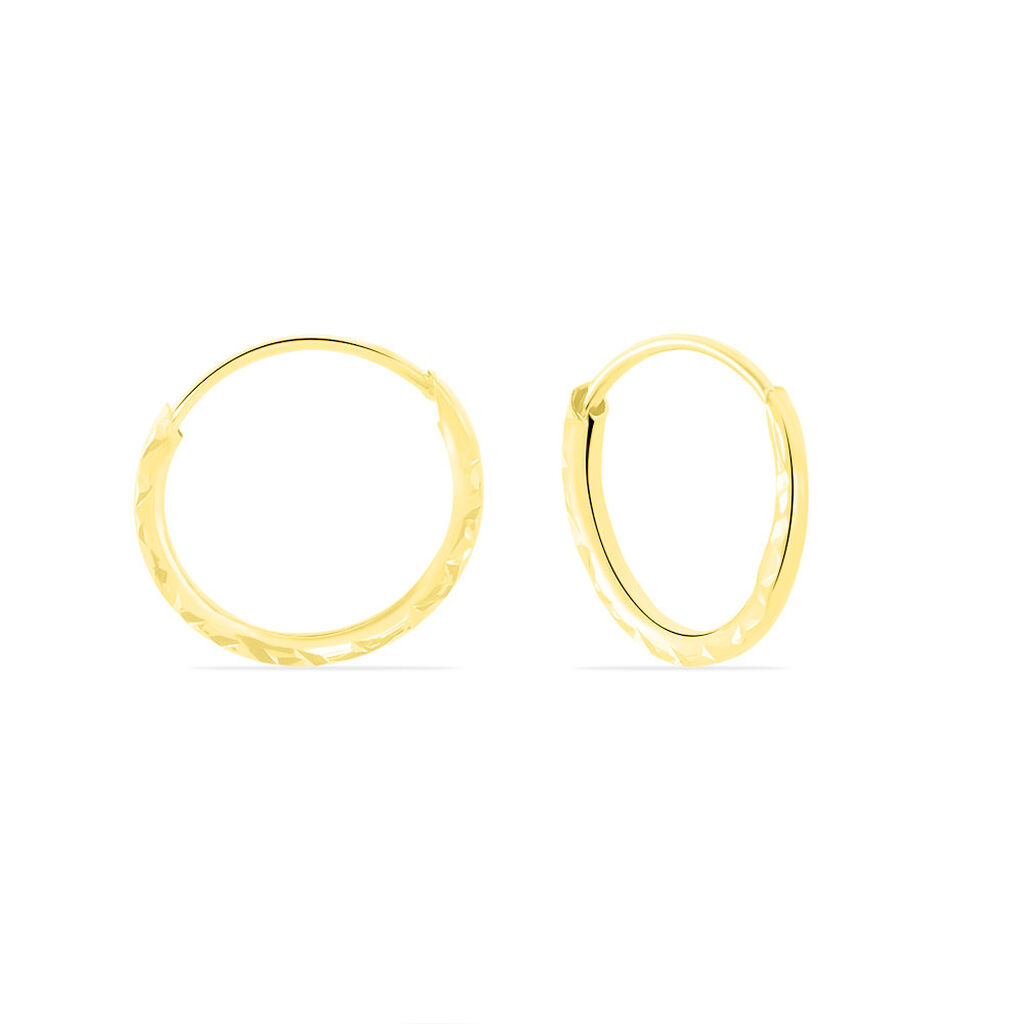 Cr&eacute;oles Valerina Or Jaune - Boucles d'oreilles cr&eacute;oles Famille | Histoire d&rsquo;Or