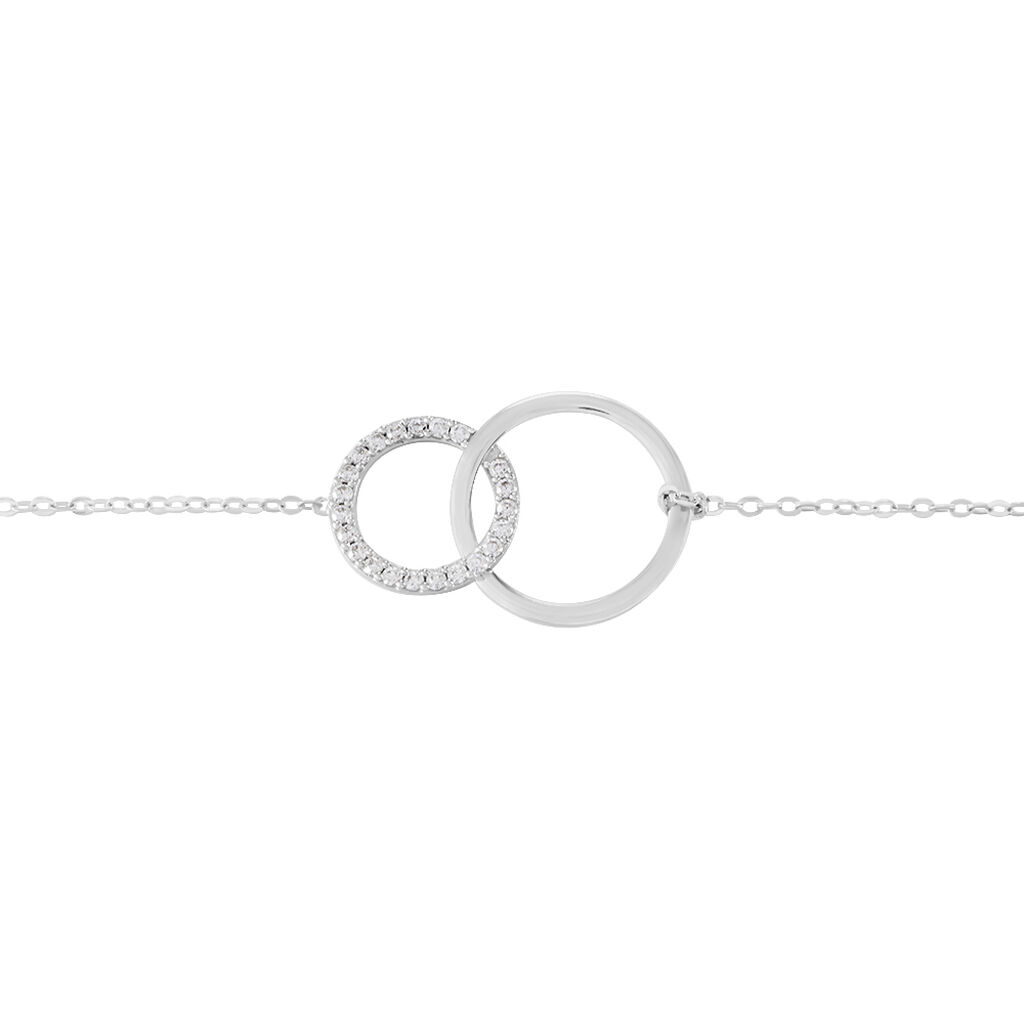 Bracelet Or Blanc Nesrine Oxydes - Bracelets Femme | Histoire d’Or