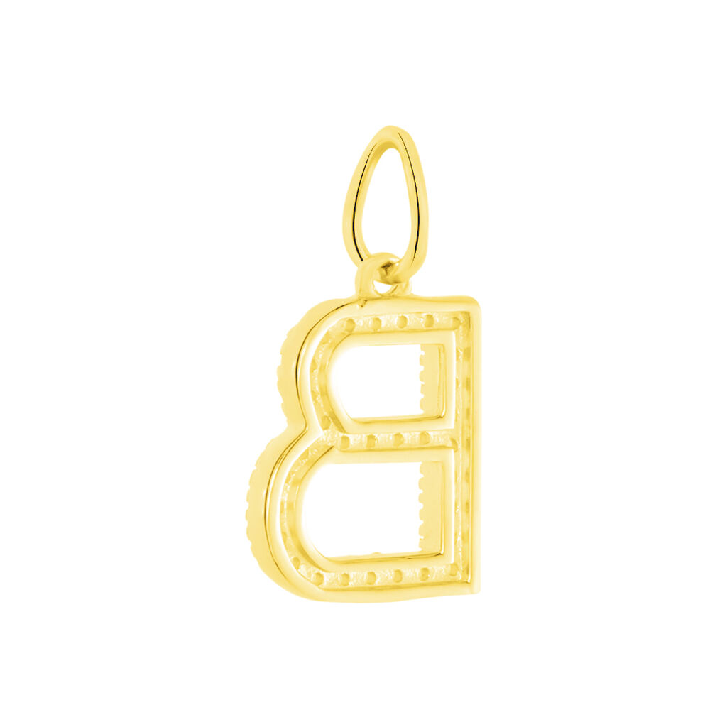Pendentif Lettre B Or Jaune Oxyde - Pendentifs Famille | Histoire d’Or