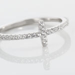 Bague Biche Argent Blanc Oxyde De Zirconium - Bagues avec pierre Femme | Histoire d&rsquo;Or