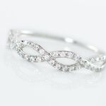 Bague Or Blanc Triston Oxyde De Zirconium - Bagues avec pierre Femme | Histoire d&rsquo;Or