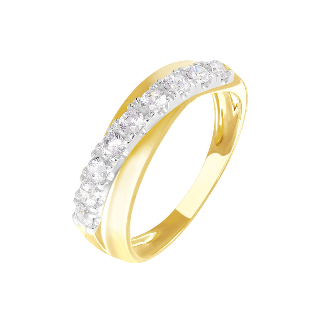 Bague Agostina Or Jaune Oxyde De Zirconium - Bagues avec pierre Femme | Histoire d’Or