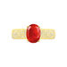 Bague Crista Or Jaune Rubis Et Diamant - Bagues solitaires Femme | Histoire d’Or