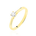 Bague Solitaire Victoria Or Jaune Diamant - Bagues solitaires Femme | Histoire d&rsquo;Or