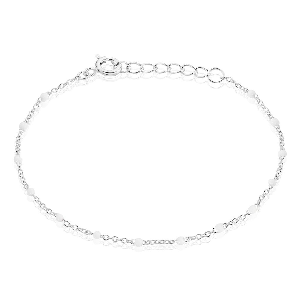 Bracelet Polka Argent Blanc - Bracelets Femme | Histoire d’Or