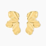 Boucles D'oreilles Puces Myria Acier Jaune - Boucles d'oreilles fantaisie Femme | Histoire d&rsquo;Or