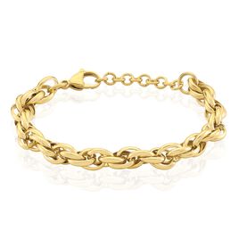 Bracelet Chaine Epaisse Acier Dore Dusty - Bracelets fantaisie Femme | Histoire d’Or