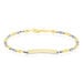 Bracelet Identité Fanelia Maille Marine Or Bicolore - Bracelets Communion Enfant | Histoire d’Or