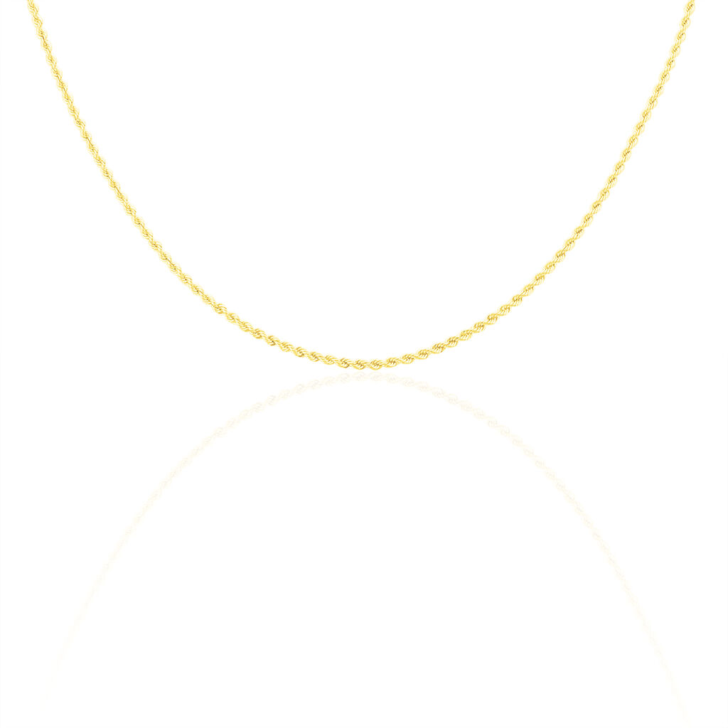 Collier Jerry Maille Corde Or Jaune - Chaines Femme | Histoire d&rsquo;Or
