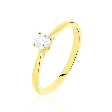 Bague Solitaire Victoria Or Jaune Diamant - Bagues solitaires Femme | Histoire d&rsquo;Or