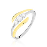 Bague Mayline Or Bicolore Diamant - Bagues avec pierre Femme | Histoire d&rsquo;Or
