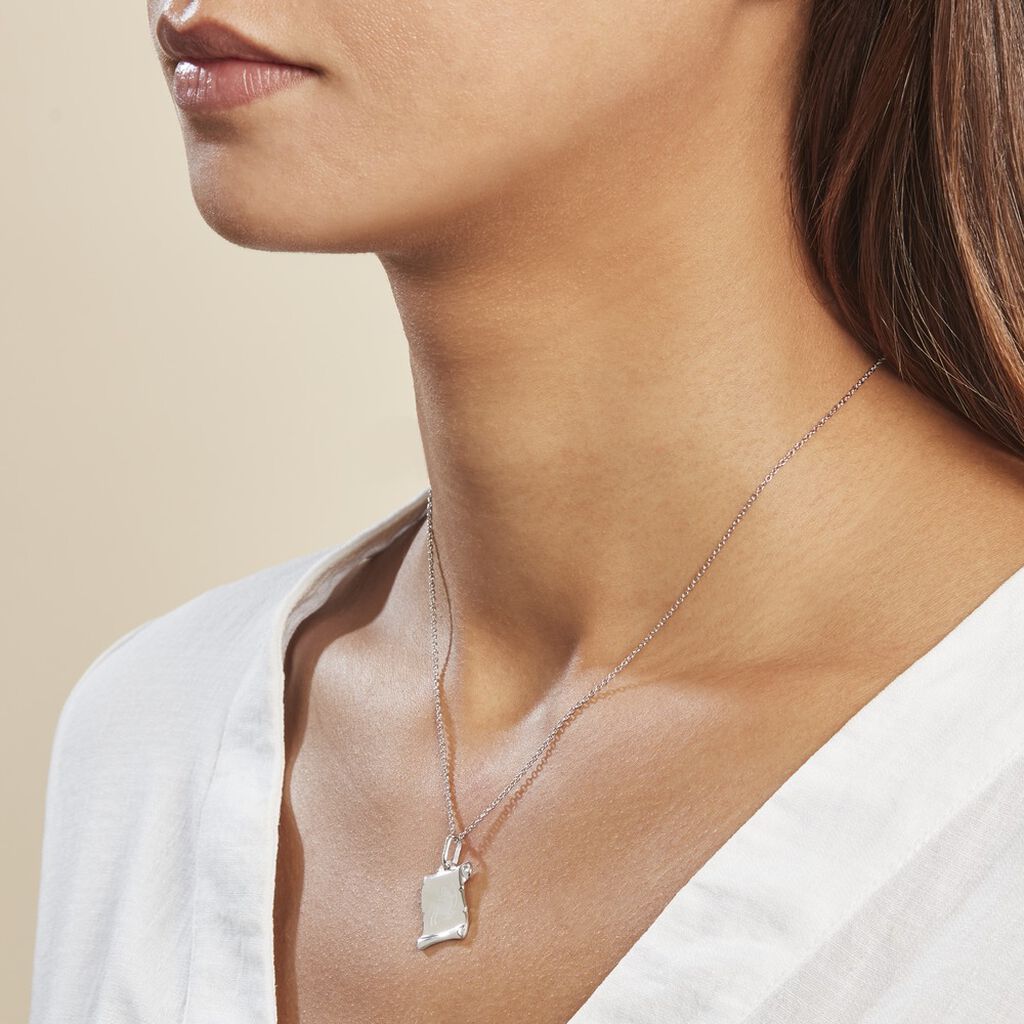 Pendentif Zodiaque Parchemin Argent Blanc - Pendentifs Zodiaque Famille | Histoire d’Or