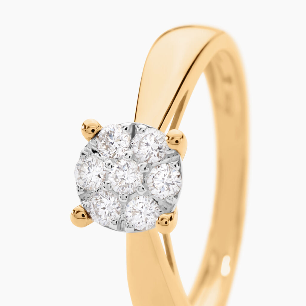 Bague Solitaire Artemis Or Jaune Diamant - Bagues solitaires Femme | Histoire d&rsquo;Or