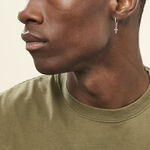 Cr&eacute;oles Elvyn Argent Blanc - Boucles d'oreilles cr&eacute;oles Femme | Histoire d&rsquo;Or