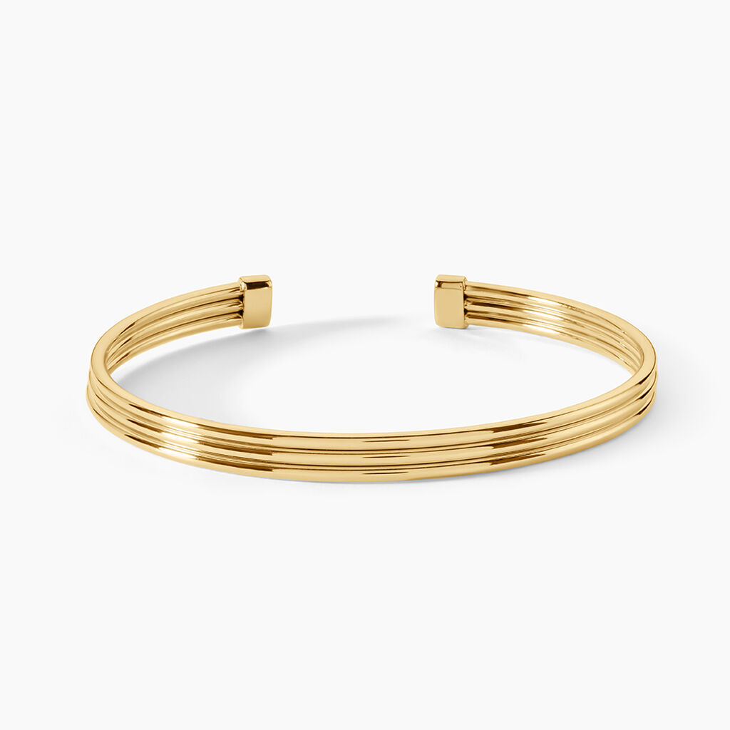 Bracelet Jonc Sigurd Argent Dor&eacute; A L'Or 750/1000 - Bracelets joncs Femme | Histoire d&rsquo;Or