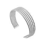 Bracelet Jonc Acier Blanc Anthonyn - Bracelets joncs Femme | Histoire d&rsquo;Or
