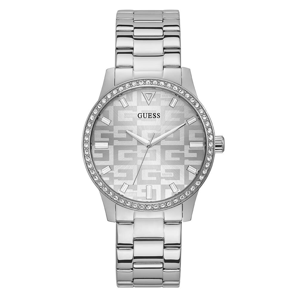 Montres Guess GW0292L1 Acier Boucle déployante avec sureté Blanc Ronde -  HIMFBQF0PO0 • Histoire d'Or