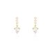 Boucles D'oreilles Pendantes Luminita Or Jaune Oxyde De Zirconium - Boucles d'oreilles pendantes Femme | Histoire d’Or
