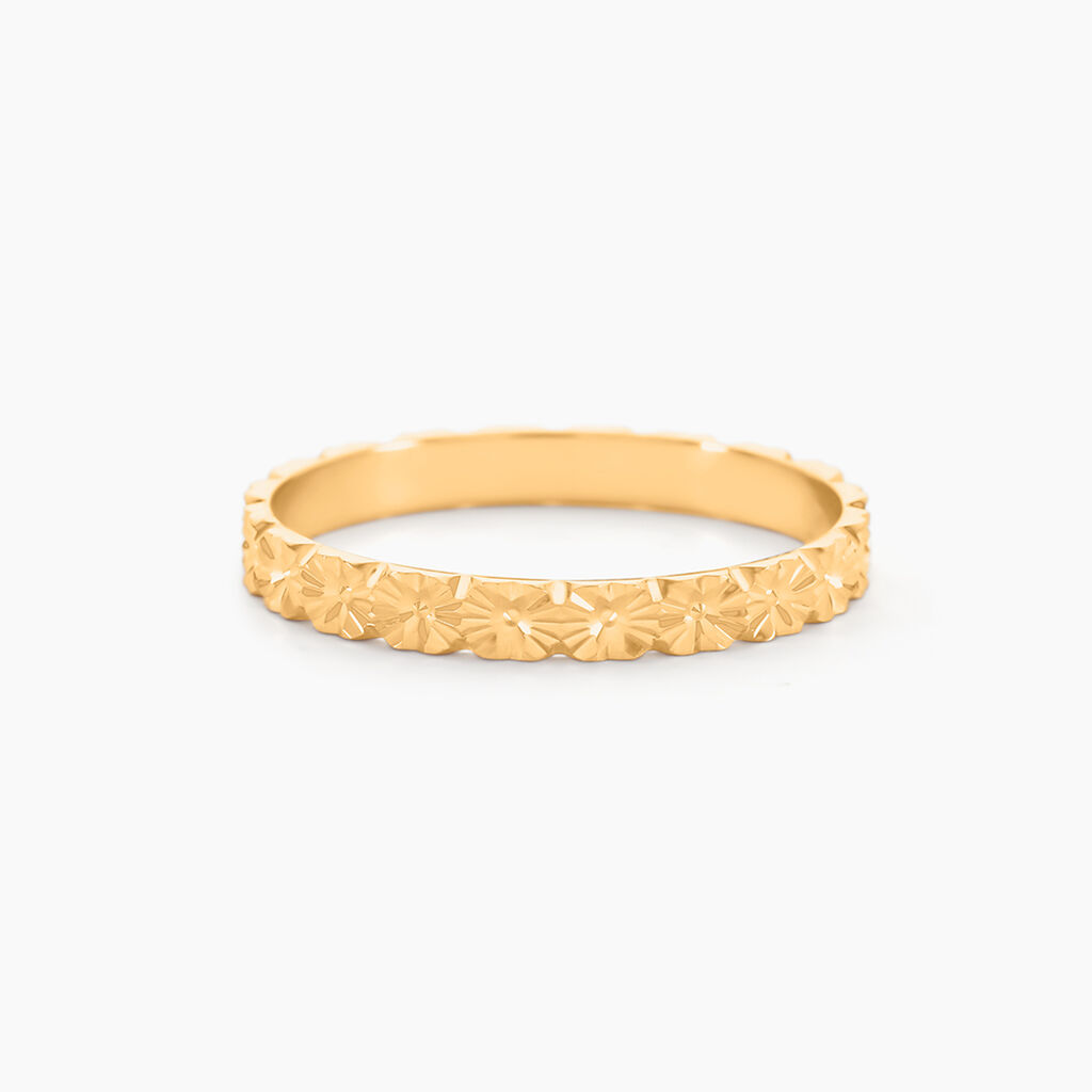 Alliance Fleur Or Jaune - Alliances Unisex | Histoire d’Or