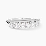 Alliance Eloisa Ld Platine Blanc Diamant Synth&eacute;tique - Alliances Femme | Histoire d&rsquo;Or