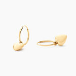 Cr&eacute;oles Big Love Or Jaune  - Boucles d'oreilles cr&eacute;oles Femme | Histoire d&rsquo;Or