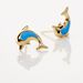 Boucles D'oreilles Puces Mael Dauphin Or Jaune - Clous d'oreilles Enfant | Histoire d’Or