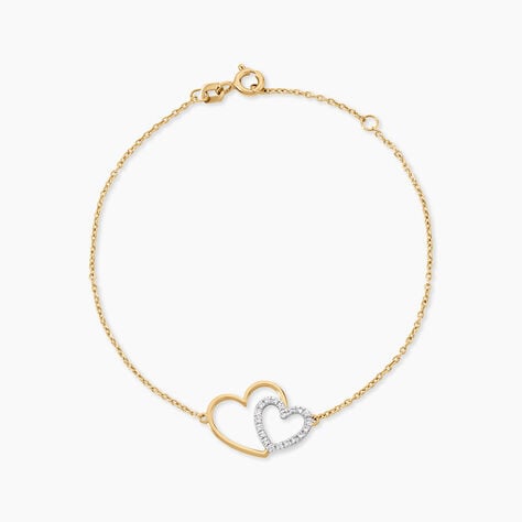 Bracelet Marineta Argent Dor&eacute; A L'Or 750/1000 Oxyde De Zirconium - Bracelets  | Histoire d&rsquo;Or