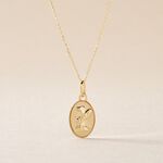 Pendentif Ange Ovale Or Jaune - Pendentifs Communion Famille | Histoire d&rsquo;Or