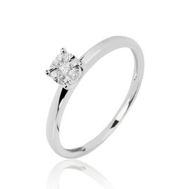 Bague Dream Or Blanc Diamant - Bagues avec pierre Femme | Histoire d’Or