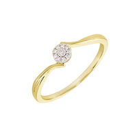 Bague Or Jaune Cerisette Diamant
