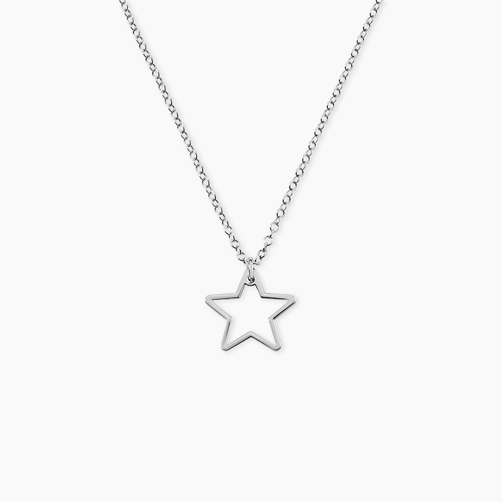 Collier Velma Argent Blanc - Colliers fantaisie Femme | Histoire d&rsquo;Or