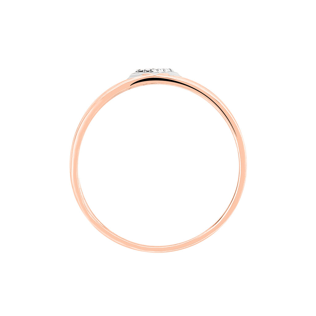 Bague Elsa Or Bicolore Diamant - Bagues avec pierre Femme | Histoire d&rsquo;Or