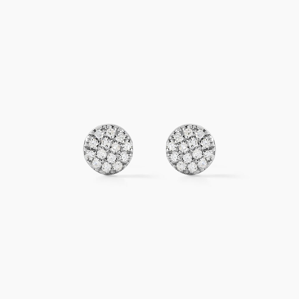 Boucles D'oreilles Puces Teani Or Jaune Diamant - Clous d'oreilles Femme | Histoire d’Or