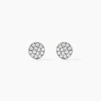 Boucles D'oreilles Puces Teani Or Jaune Diamant