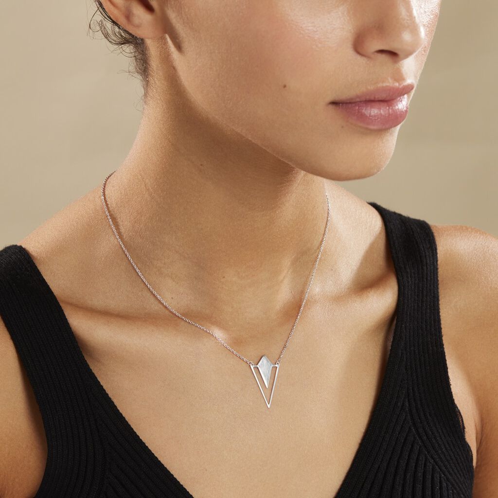 Collier Tylee Argent Blanc - Colliers fantaisie Femme | Histoire d’Or