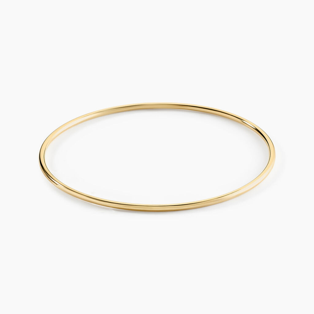 Bracelet Jonc Xylina Fil Rond Lisse Or Jaune - Bracelets joncs Femme | Histoire d’Or