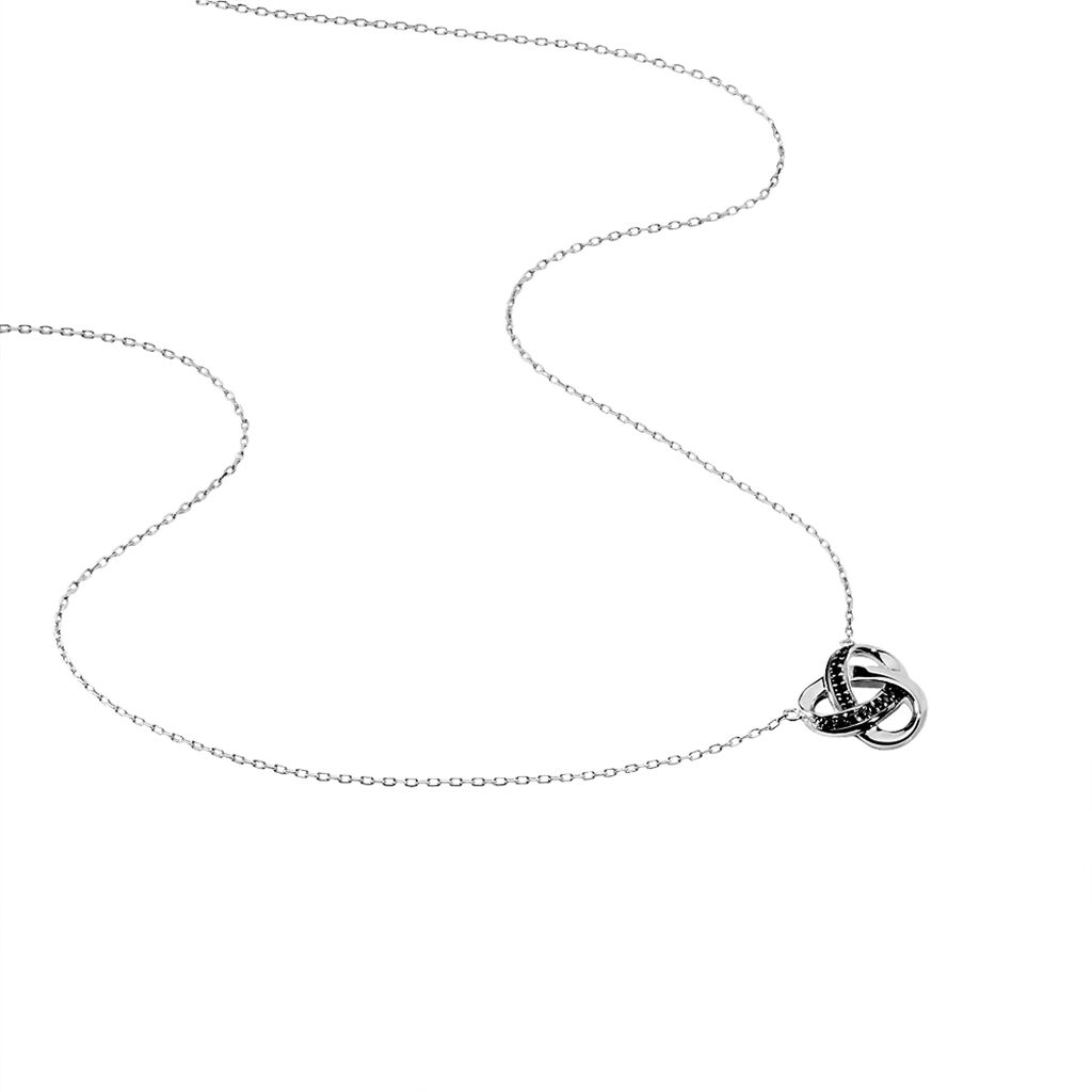 Collier Melina Argent Blanc Oxyde De Zirconium - Colliers fantaisie Femme | Histoire d’Or