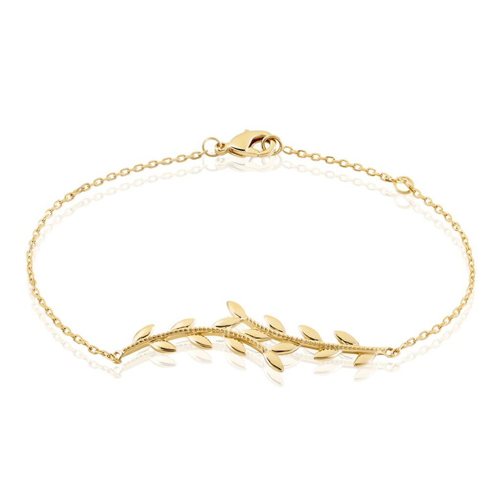 bracelet folia plaquã© or jaune