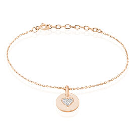 Bracelet Xaverie Argent Rose Oxyde - Bracelets fantaisie Femme | Histoire d’Or