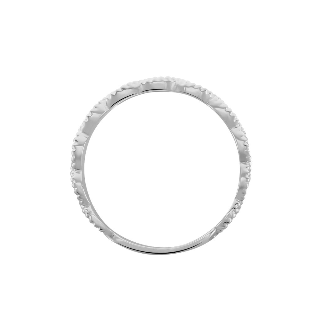 Alliance Marielle Ruban Plat Or Blanc - Alliances Unisex | Histoire d&rsquo;Or