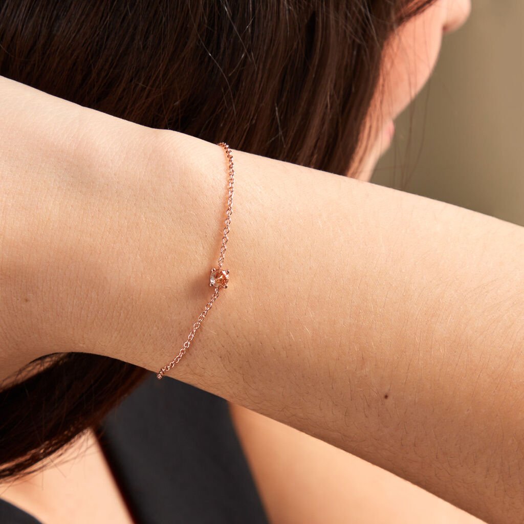 Bracelet Rio Argent Rose Oxyde De Zirconium - Bracelets Femme | Histoire d&rsquo;Or