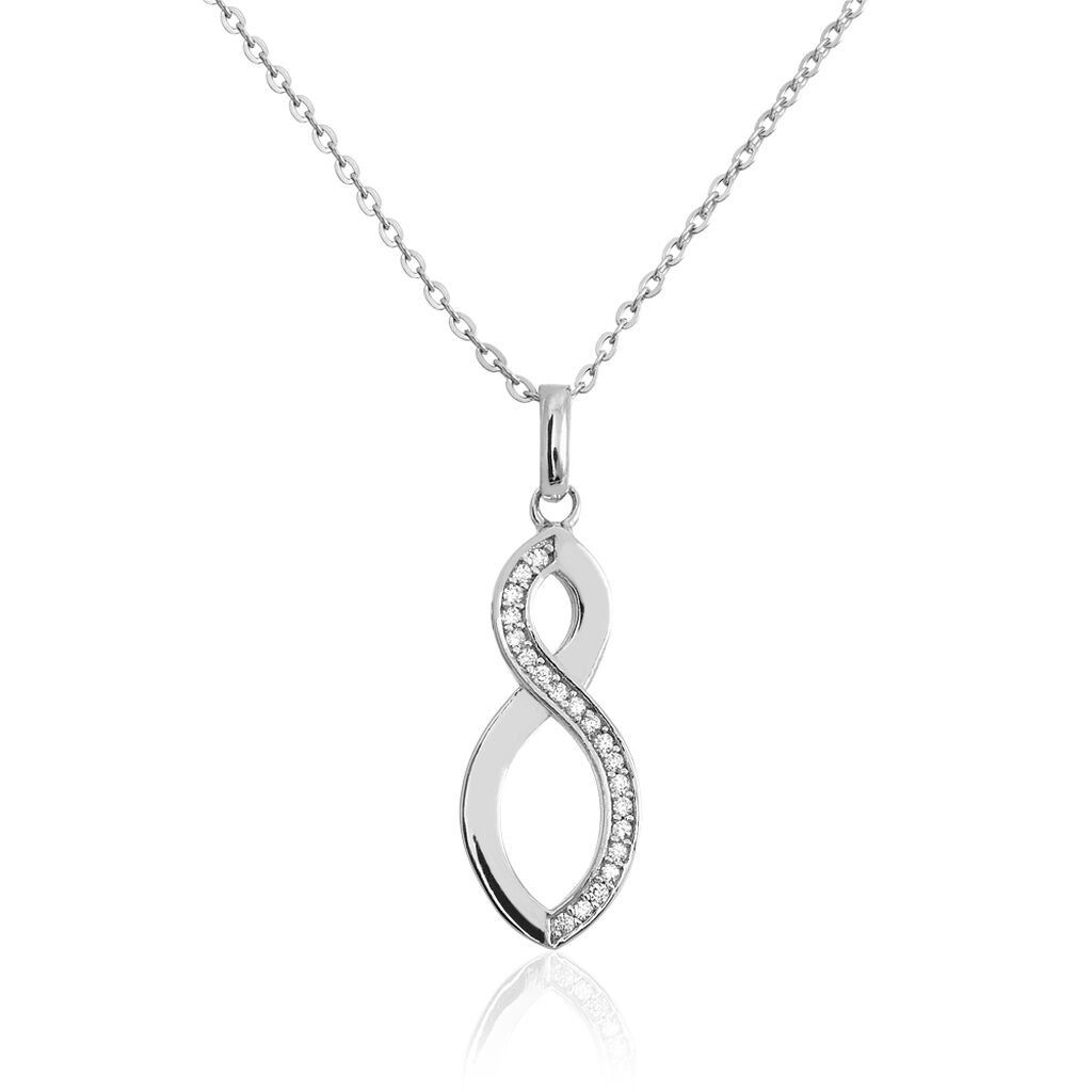 Collier Odile Argent Blanc Oxyde De Zirconium - Colliers fantaisie Femme | Histoire d’Or