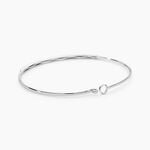Bracelet Jonc Hermia Blanc Diamant Blanc - Bracelets joncs Femme | Histoire d&rsquo;Or