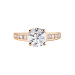 Bague Tatjana Or Rose Oxyde De Zirconium - Bagues solitaires Femme | Histoire d&rsquo;Or