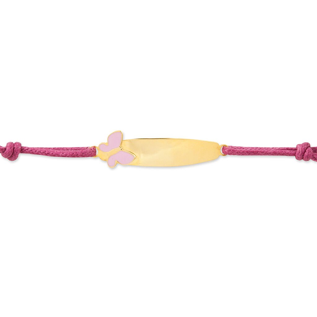 Bracelet Identité Helee Papillon Or Jaune - Cadeaux de naissance Enfant | Histoire d’Or