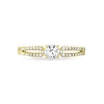 Bague Solitaire Katalina Or Jaune Diamant - Bagues solitaires Femme | Histoire d&rsquo;Or