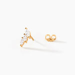 Boucles D'Oreilles Puces Amazone Plaqu&eacute; Or Jaune Oxyde De Zirconium - Boucles d'oreilles fantaisie Femme | Histoire d&rsquo;Or