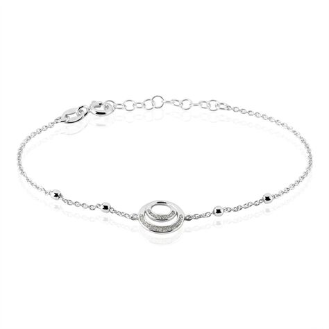 Bracelet Acier inoxydable femme à strass de Zirconium, LYDIA